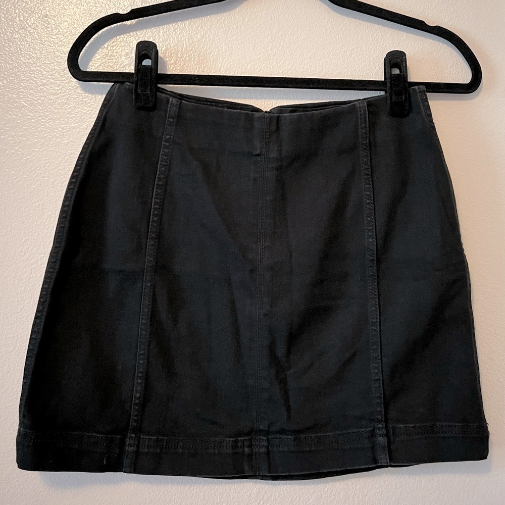 Wild Fable Denim Mini Skirt w/ Stitching Details